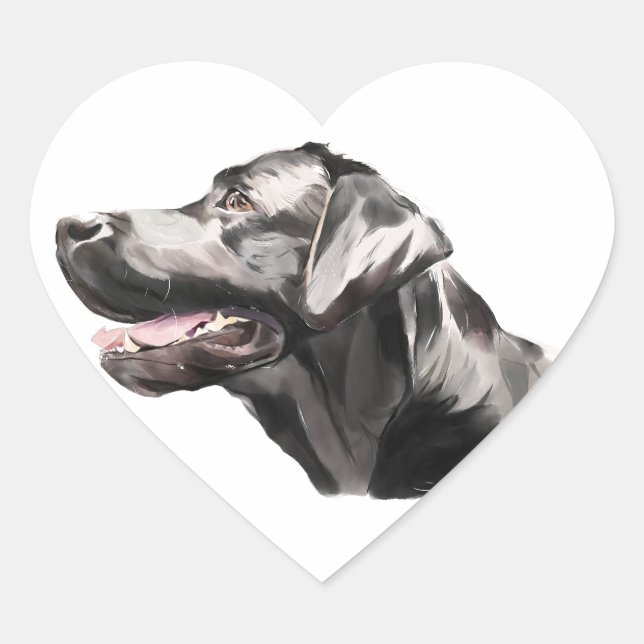 Labrador Retriever, Sticker Dog Art (Front)