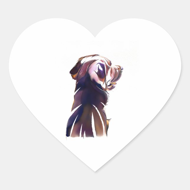 Labrador Retriever Sticker – Dog LoverGift (Front)