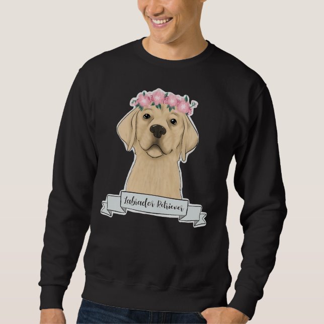 Labrador Retriever Sticker Sweatshirt (Front)