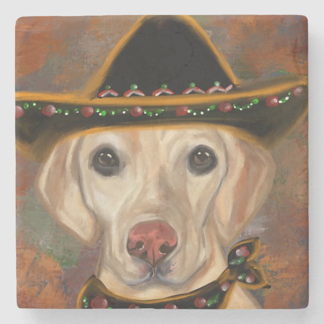 Labrador Retriever    Stone Coaster (Front)