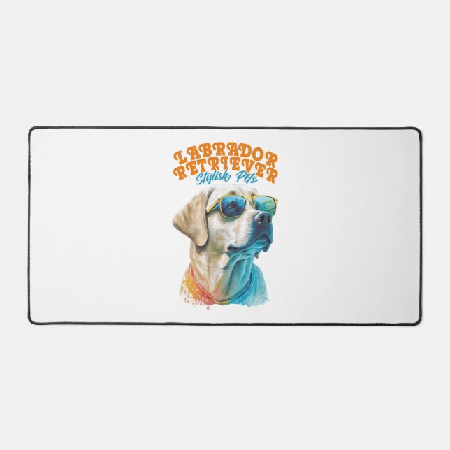 Labrador Retriever Stylish Pets Desk Mat (Front)