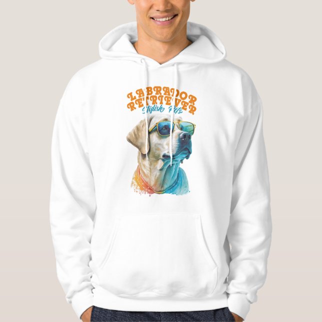 Labrador Retriever Stylish Pets Hoodie (Front)
