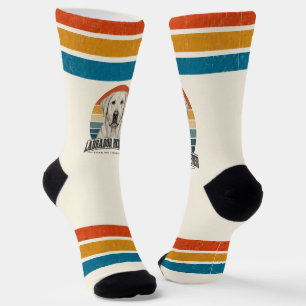 Labrador Retriever, Sunset Stripes Socks