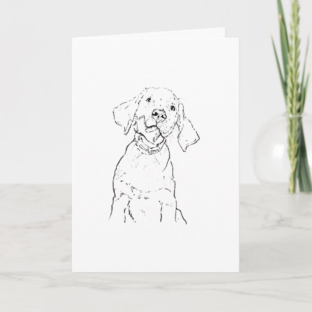 Labrador Retriever Sympathy Card (Front)