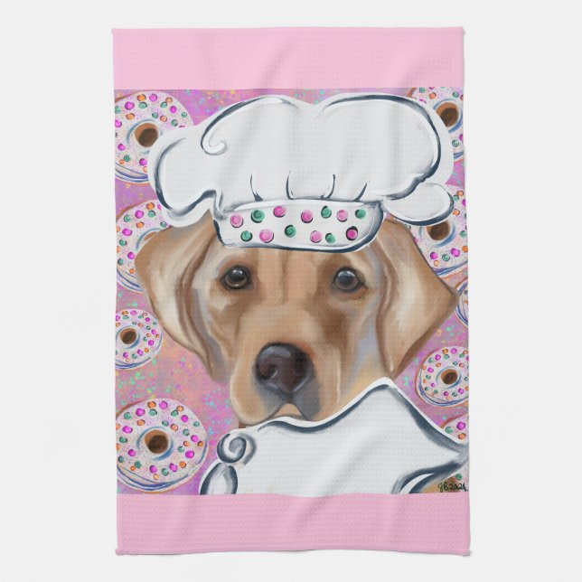 LABRADOR RETRIEVER            TEA TOWEL (Vertical)
