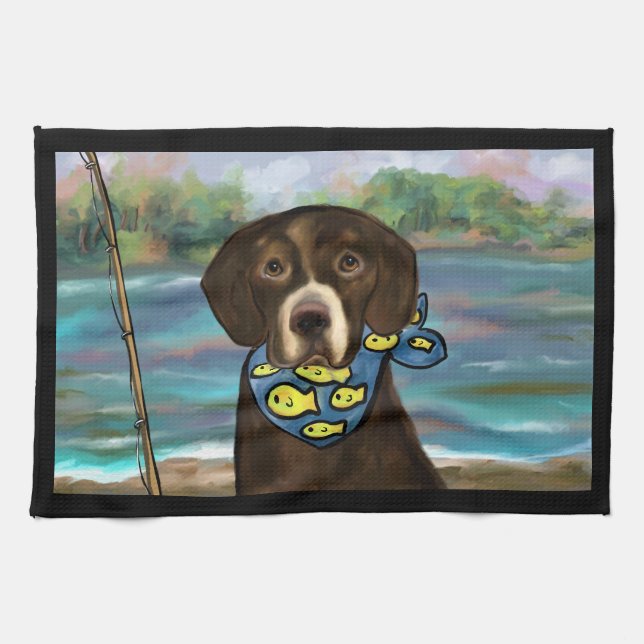 Labrador Retriever Tea Towel (Horizontal)