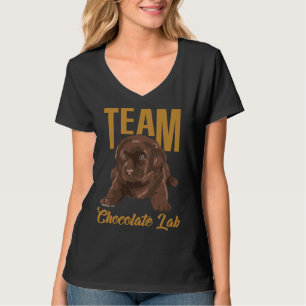 Labrador Retriever Team Chocolate Lab Puppy Graphi T-Shirt