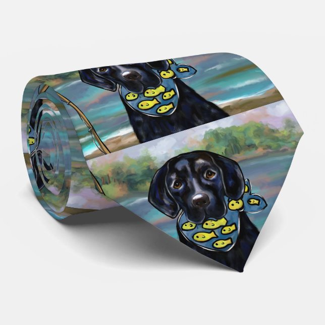 Labrador Retriever Tie (Rolled)