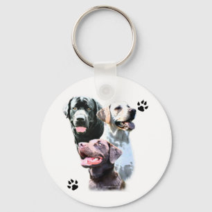 Labrador Retriever Trio - Keychain