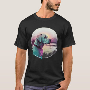 Labrador Retriever Vaporwave Retrowave Aesthetic T-Shirt