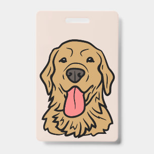 Labrador Retriever Vector Art ID Badge