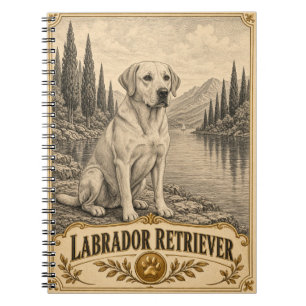 Labrador Retriever, Vintage Heritage Dog Notebook