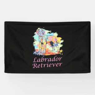 Labrador Retriever Watercolor Banner