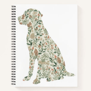Labrador Retriever Wildflower Dog Mum Cottagecore  Notebook