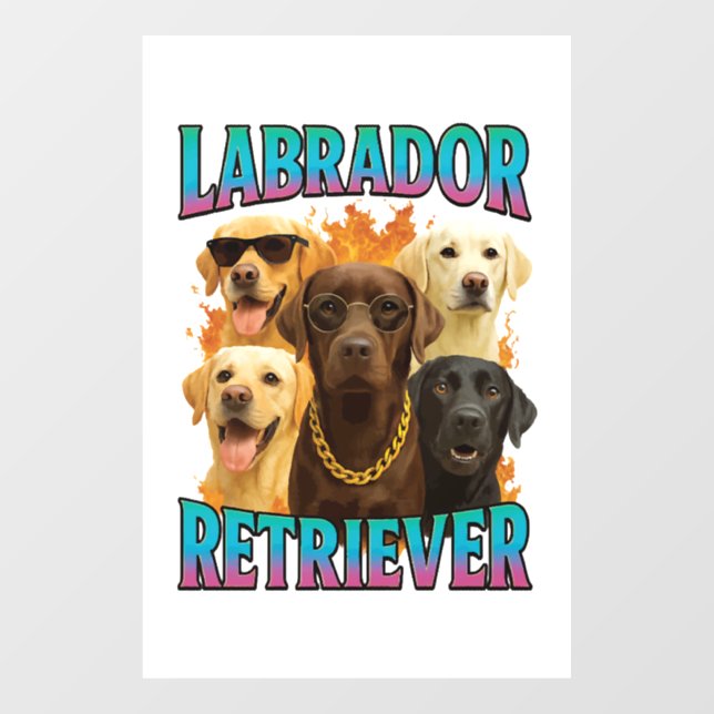 Labrador Retriever  Window Cling (Sheet)