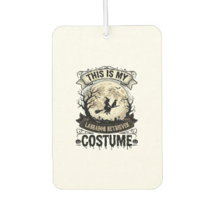 Labrador Retriever Witch Halloween Costume Shirt_1 Car Air Freshener