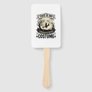 Labrador Retriever Witch Halloween Costume Shirt_1 Hand Fan