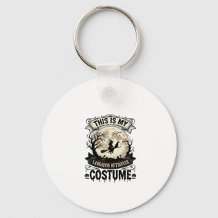 Labrador Retriever Witch Halloween Costume Shirt_1 Key Ring