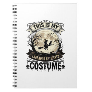 Labrador Retriever Witch Halloween Costume Shirt_1 Notebook