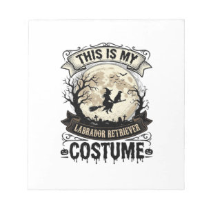 Labrador Retriever Witch Halloween Costume Shirt_1 Notepad