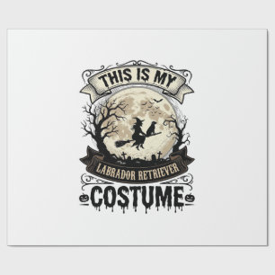 Labrador Retriever Witch Halloween Costume Shirt_1 Wrapping Paper