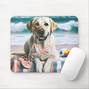 Labrador Retriever With Bikini Top Mouse Mat