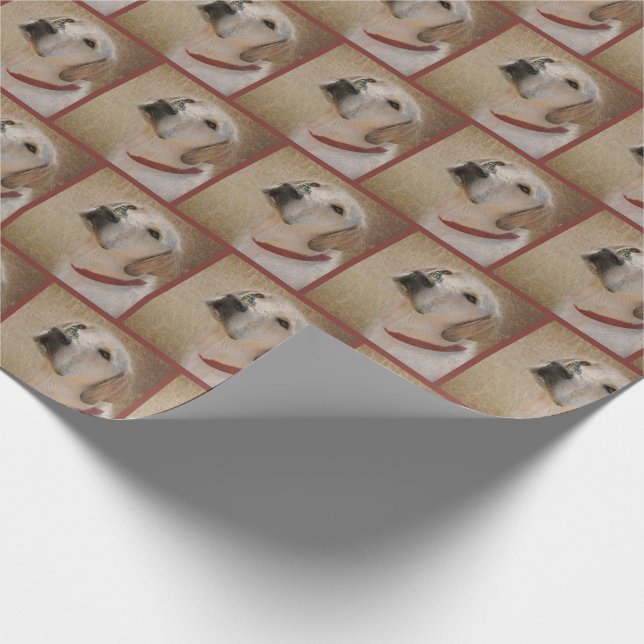Labrador Retriever with Butterfly on Nose Wrapping Paper (Corner)