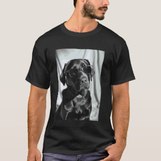 Labrador Retriever with Sunglasses Cool Dog Photo T-Shirt