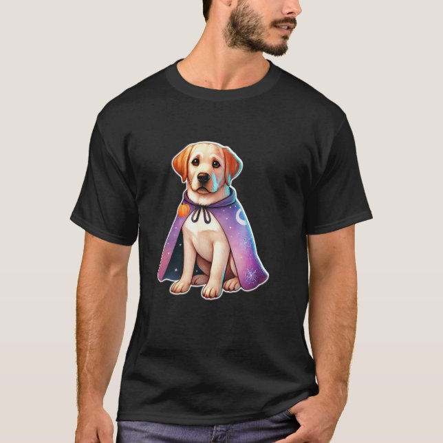 Labrador Retriever Wizard Dog T Shirt (Front)