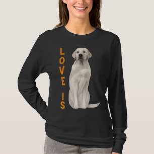 Labrador Retriever Women Men Kids White Lab Dog M T-Shirt