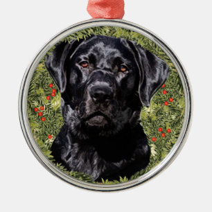 Labrador Retriever Wreath Metal Tree Decoration