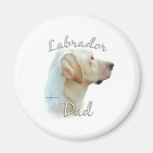 Labrador Retriever (yellow) Dad 2 Magnet (Front)