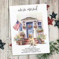 Labrador Retriever Yellow Dog Patriotic Pet Moving