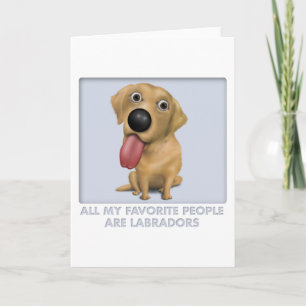 Labrador Retriever (Yellow) Favourite Card