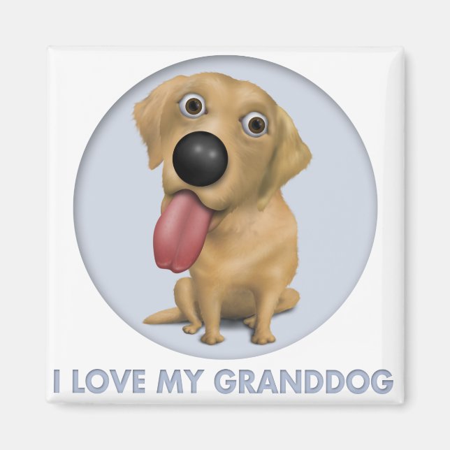 Labrador Retriever (Yellow) Granddog Magnet (Front)