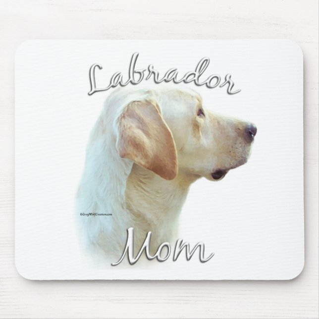 Labrador Retriever (yellow) Mum 2 Mouse Mat (Front)