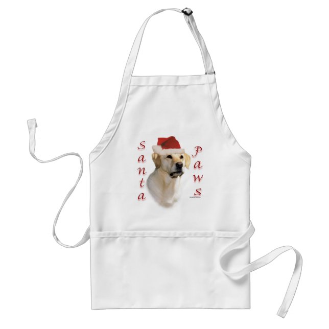 Labrador Retriever (yellow) Santa Paws Standard Apron (Front)