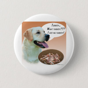 Labrador Retriever (yellow) Turkey 6 Cm Round Badge