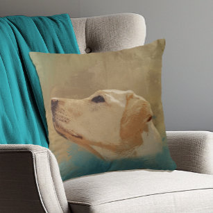 Labrador Retrievers: Dog Pet Lovers Yellow Lab Cushion