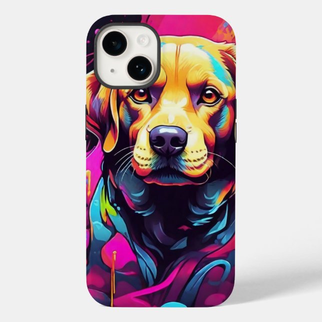 Labrador Retrievers Graffiti Case-Mate iPhone Case (Back)