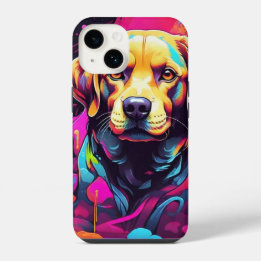 Labrador Retrievers Graffiti iPhone 14 Case