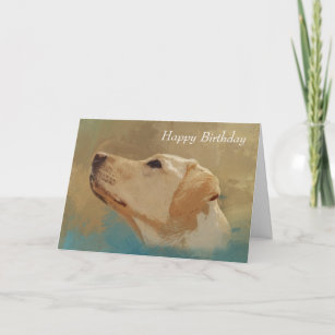 Labrador Retrievers: Happy Birthday Yellow Lab Pet Card