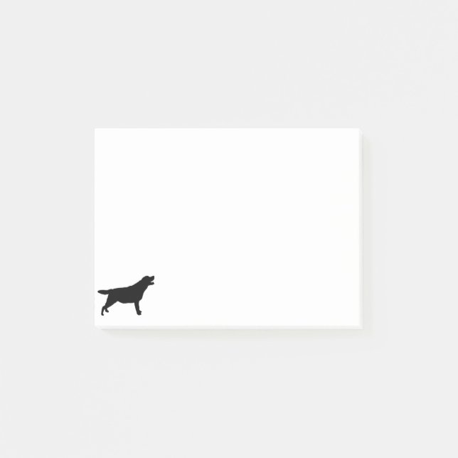Labrador Retriver hunting dog Silhouette Post-it Notes (Front)