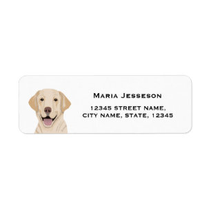labrador return address label