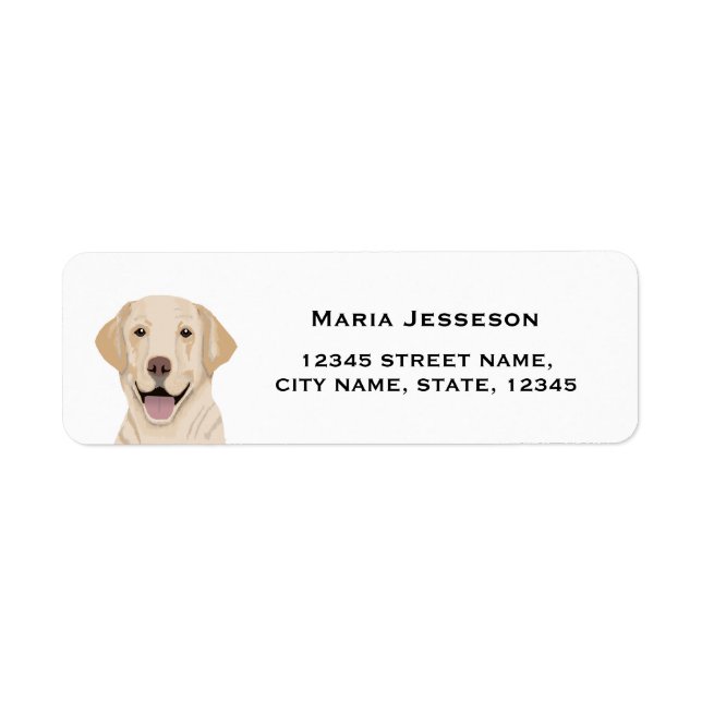 labrador return address label (Front)