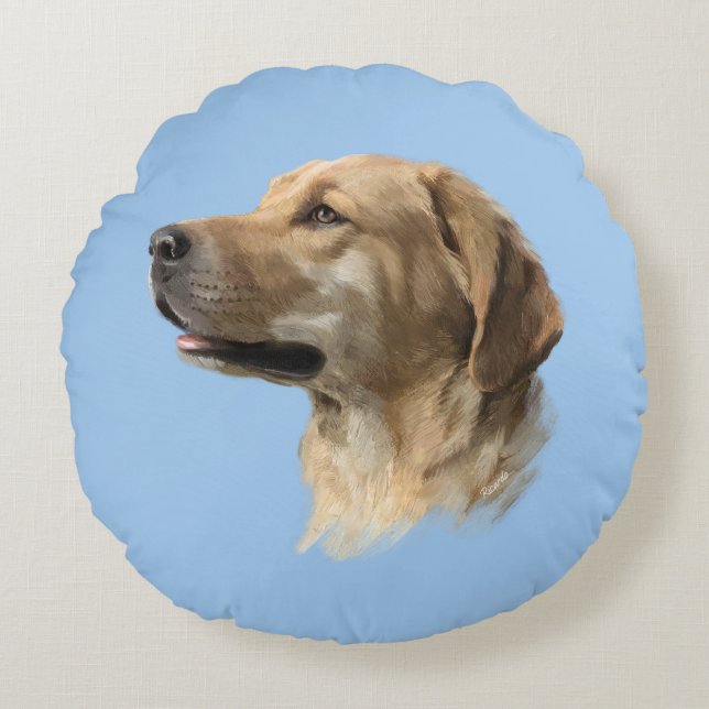 Labrador Round Cushion (Front)