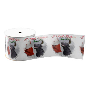 Labrador Rretriever Believe Christmas Grosgrain Ribbon