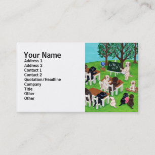 Labrador School Painting Business Card