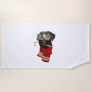 Labrador Shirt Christmas Gift Dog Lovers Lab Sungl Beach Towel