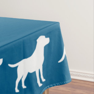 Labrador Theme - Dog Baby Shower Blue Lab Tablecloth